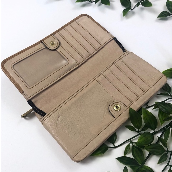 Fossil Preston Leather Colorblock Wallet - Picture 7 of 8